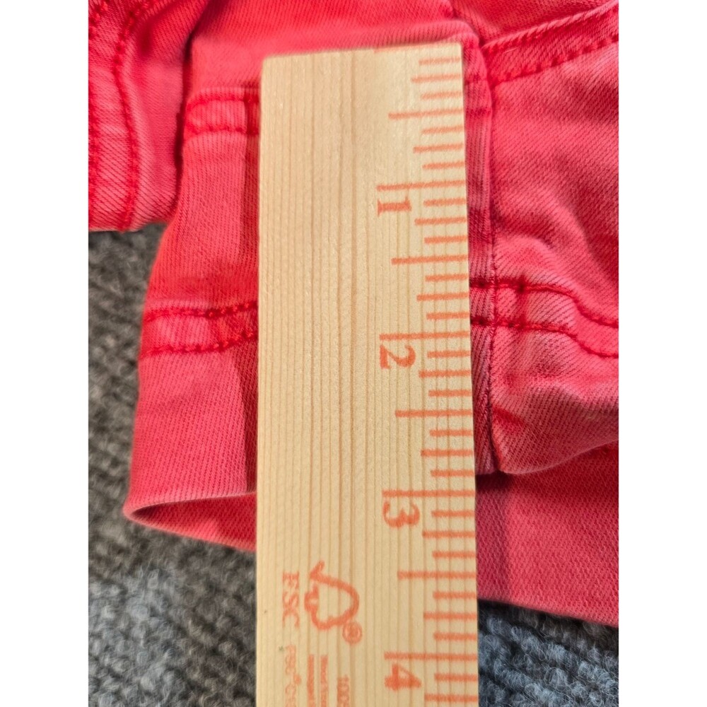 BKE High Waist Denim Shorts Womens 29 Coral Roll Hem Buckle Jean Shorts - Picture 4 of 5